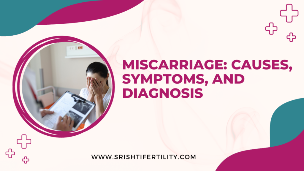 Blog post banner for miscarriage on srishtifertility